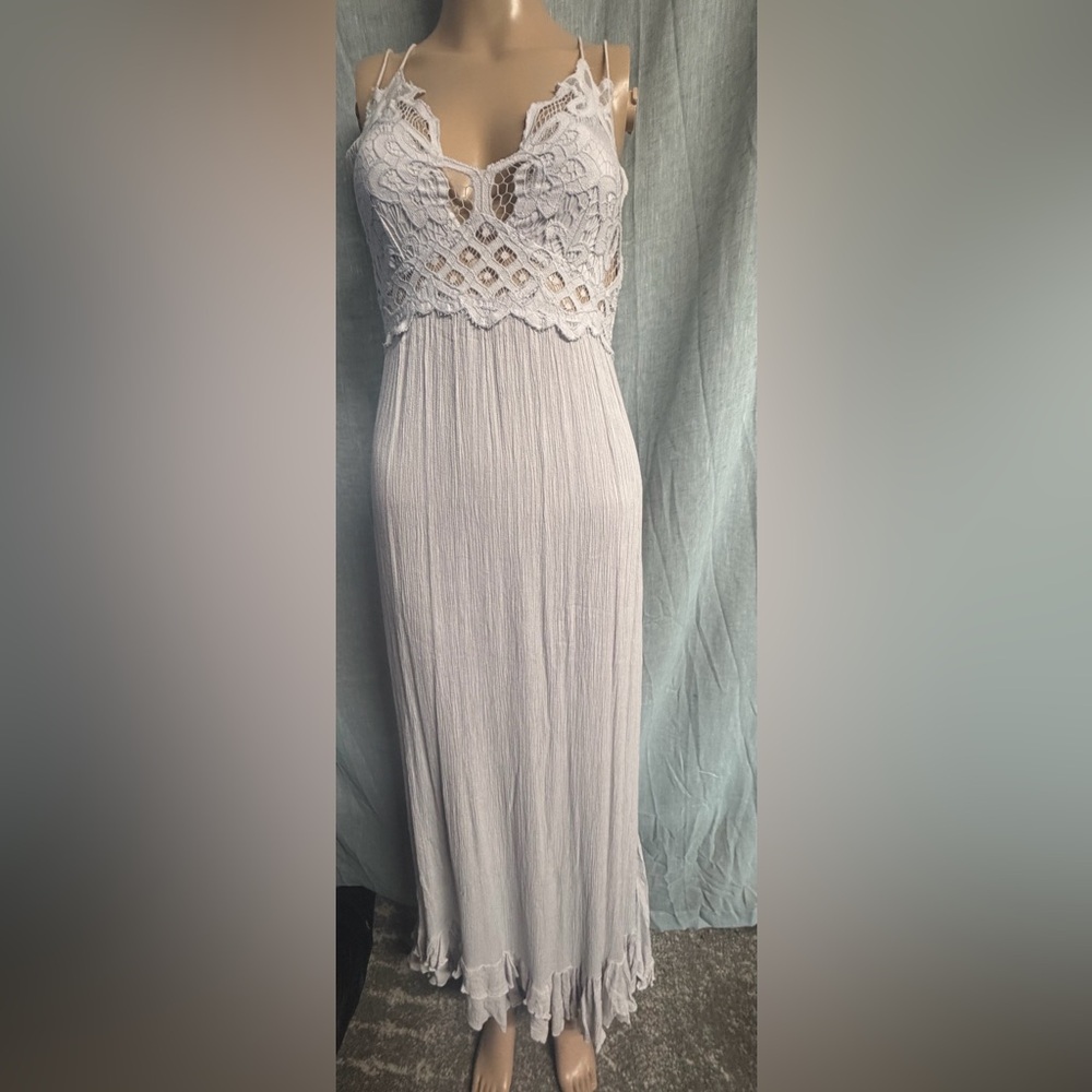 Free People Soft Crochet Bodice Maxi Dress